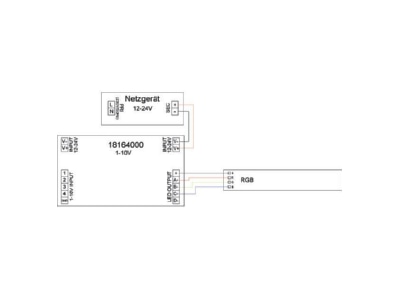 Mazeichnung 2 Brumberg 18164000 LED Dimmer 4 Kanal 1 10V