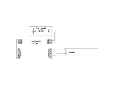 Mazeichnung 3 Brumberg 18164000 LED Dimmer 4 Kanal 1 10V