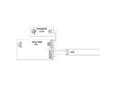 Mazeichnung 1 Brumberg 18151000 KNX LED Dimmer IP20
