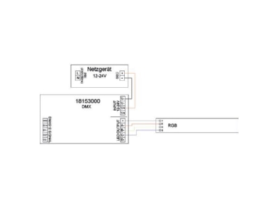 Mazeichnung 1 Brumberg 18153000 DMX LED Dimmer 12 24V DC