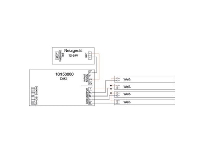Mazeichnung 2 Brumberg 18153000 DMX LED Dimmer 12 24V DC