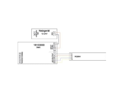 Mazeichnung 3 Brumberg 18153000 DMX LED Dimmer 12 24V DC
