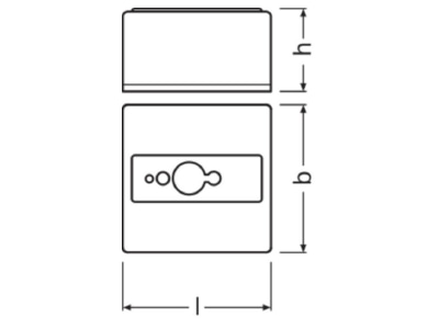 Dimensional drawing LEDVANCE LS PD AP KIT Light control system component