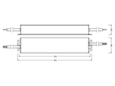 Mazeichnung Osram OT 100 220  240 24 P LED Betriebsgeraet