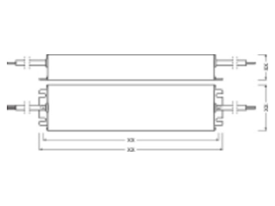 Mazeichnung LEDVANCE OT 130 220  240 24 P LED Betriebsgeraet