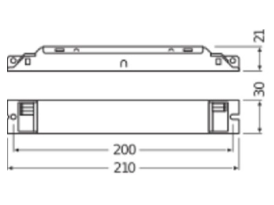 Mazeichnung LEDVANCE OTFIT50     350DL LED Betriebsgeraet