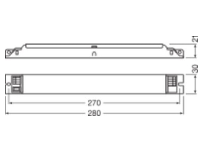 Mazeichnung LEDVANCE OTFIT55     1A0CSLG2 LED Betriebsgeraet