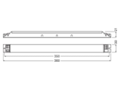 Mazeichnung LEDVANCE OTFIT75     1A4CSLG2 LED Betriebsgeraet
