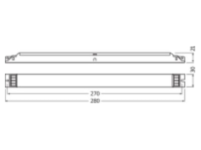 Mazeichnung LEDVANCE OTiDALI60   550DLT2L LED Betriebsgeraet