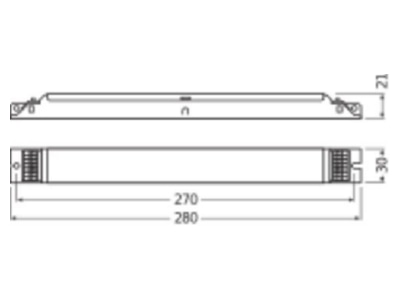Mazeichnung LEDVANCE OTiDALI90    1A0LT2L LED Betriebsgeraet