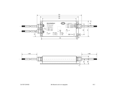 Mazeichnung EVN DALPD6712244X5A DALI LED Steuerung 12 36VDC 720W