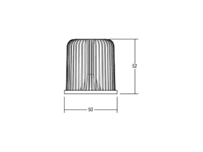 Dimensional drawing Brumberg 12823003 LED module 24V white