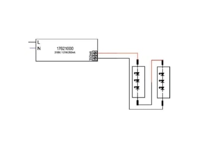 Mazeichnung Brumberg 17621020 LED Konverter 350mA nicht dimmbar