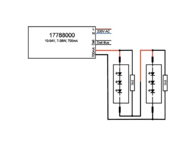 Mazeichnung Brumberg 17788000 LED Konverter 700mA 38W DALI