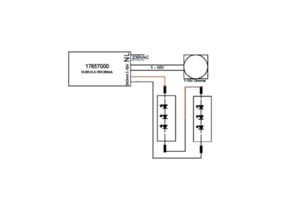 Mazeichnung Brumberg 17657010 LED Konverter 350mA 1 10V dimmbar