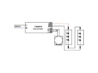 Mazeichnung Brumberg 17824010 LED Konverter 500mA 1 10V dimmbar