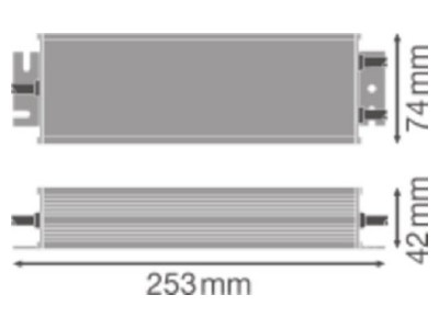 Mazeichnung LEDVANCE DRDIMPFM25022024024P LED Treiber 24 V  250 W  IP66