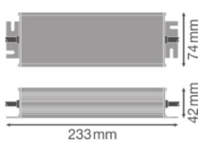 Mazeichnung Ledvance DRPFM250 220 240 24P LED Treiber 24 V  250 W  IP66