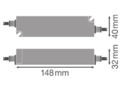 Mazeichnung LEDVANCE DRPFM30 220240 24 P LED Treiber 24 V  30 W  IP66
