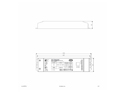 Mazeichnung EVN DALD24075VS DALI Dimmer Empfaenger inkl Netzgeraet
