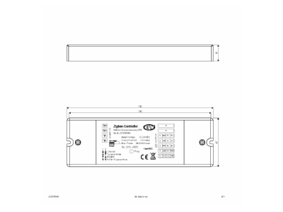 Mazeichnung EVN ZB12245X4A ZigBee MulticolorEmpfaenger