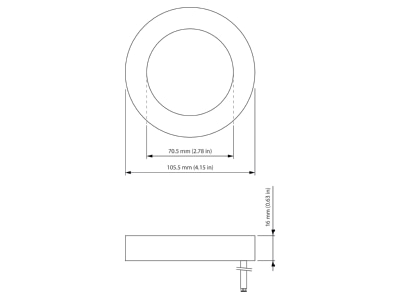Dimensional drawing Philips Licht LCU7591 Light control system component