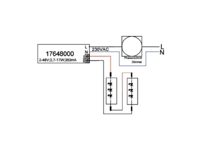 Ma�zeichnung Brumberg 17648000 LED Konverter Phasenabsch  350mA 0 7 17W