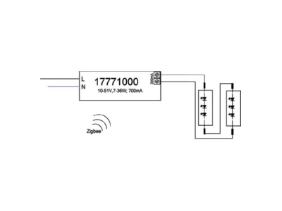 Ma�zeichnung Brumberg 17771000 LED Konverter Zigbee 700mA 7 36W