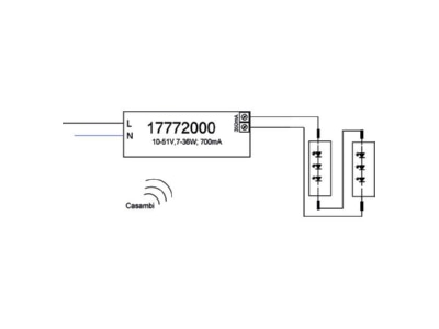 Ma�zeichnung Brumberg 17772010 LED Konverter Casambi 700mA 7 38W
