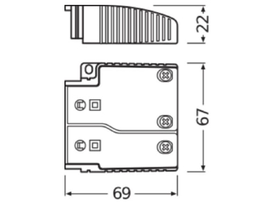 Mazeichnung Osram OTCABLECLAMPBSTYLELP Kabelklemme 