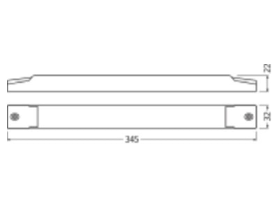 Dimensional drawing LEDVANCE OTIBLE802202402414CH LED driver