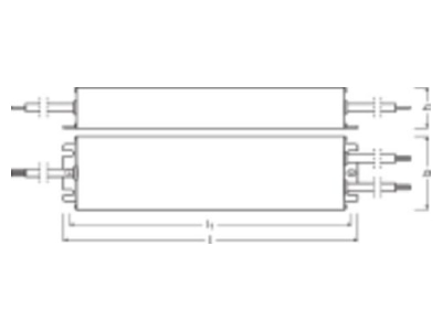 Mazeichnung LEDVANCE OTIDALI2102202402414 LED Betriebsgeraet DALI