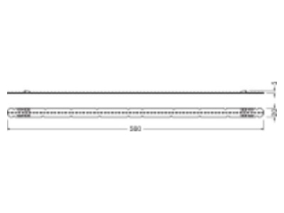Dimensional drawing LEDVANCE PLLINZ62200840560X2  LED module 11 8W 23 6V white