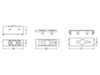 Dimensional drawing LEDVANCE DALISENSORLS PDLIG2 Multi sensor for lighting control