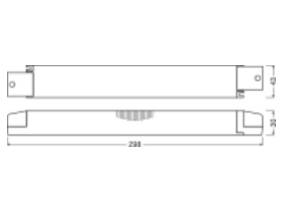 Mazeichnung LEDVANCE DR SUP100 220 240 24 LED Betriebsgeraet