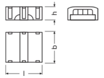 Dimensional drawing LEDVANCE LS AY PFM CSD P5  VE2  Accessory for light rope LS AY PFM CSD P5 VE2