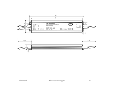 Mazeichnung EVN DALD6724075VS DALI Dimmer Empfaenger inkl  Netzgeraet