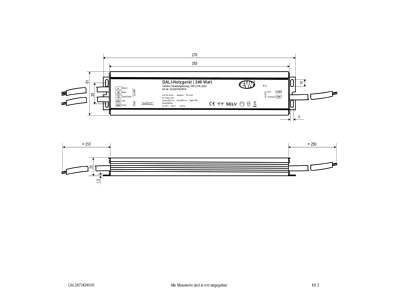 Mazeichnung EVN DALD6724240VS DALI Dimmer Empfaenger inkl  Netzgeraet