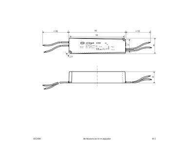 Mazeichnung EVN E6724060 LED Netzgeraet 24V DC