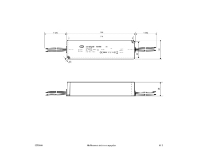 Mazeichnung EVN E6724100 LED Netzgeraet 24V DC