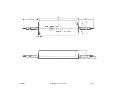 Mazeichnung EVN E6724150 LED Netzgeraet 24V DC