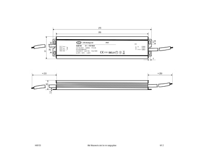 Mazeichnung EVN K48150 LED Netzgeraet 48V DC