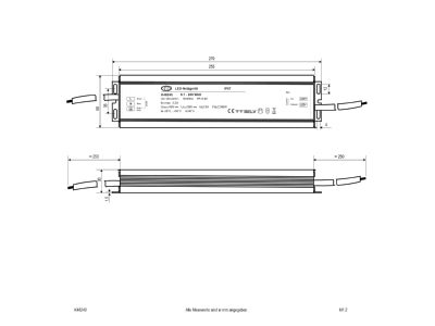 Mazeichnung EVN K48240 LED Netzgeraet 48V DC