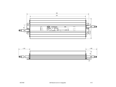 Mazeichnung EVN K6724400 LED Netzgeraet 24V DC