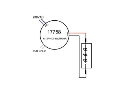 Ma�zeichnung Brumberg 17758000 LED Rundkonverter 700 mA 4 2 9 W