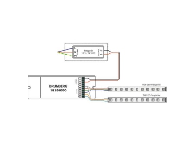 Mazeichnung Brumberg 18190000 RGB TW Funk Controller