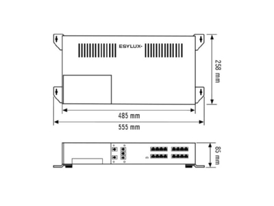 Mazeichnung ESYLUX SMARTDRI  EC10431494 Steuerung SMARTDRIVER SMARTDRI EC10431494