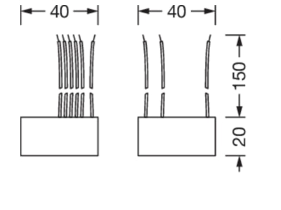 Dimensional drawing Siteco 5XA769SCST Light control system component
