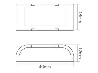 Dimensional drawing 1 Nobile 6994101010 Controller for luminaires
