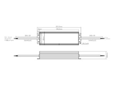 Mazeichnung Nobile 8970301312 LED Betriebsgeraet 12V IP67